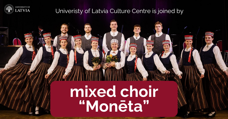 Mixed choir "Monēta" is joining the UL Culture Centre