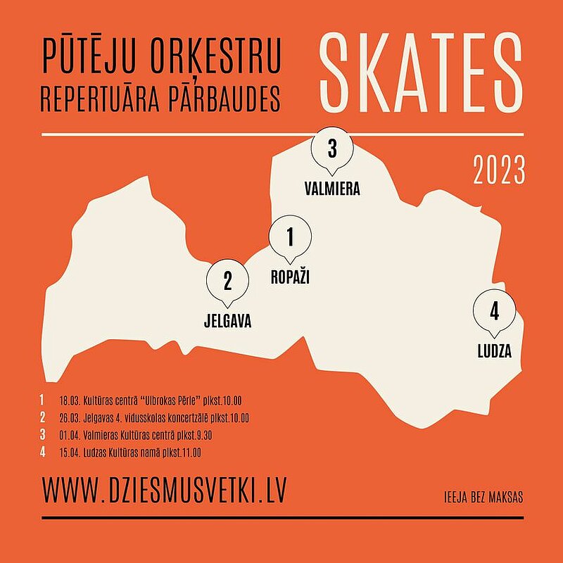 Rīgas pūtēju orķestru koprepertuāra pārbaudes skates