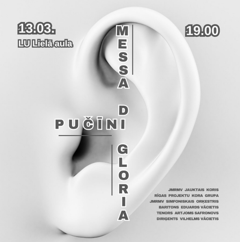 Jāzepa Mediņa Rīgas Mūzikas vidusskolas simfoniskais orķestris LU aulā atskaņos “Messa di Gloria”