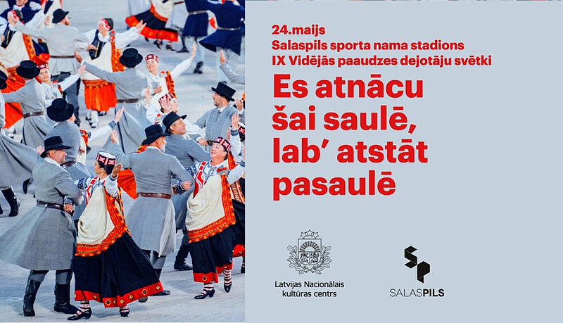 Maija beigās svinēs IX Vidējās paaudzes deju svētkus "Es atnācu šai saulē, lab' atstāt pasaulē"