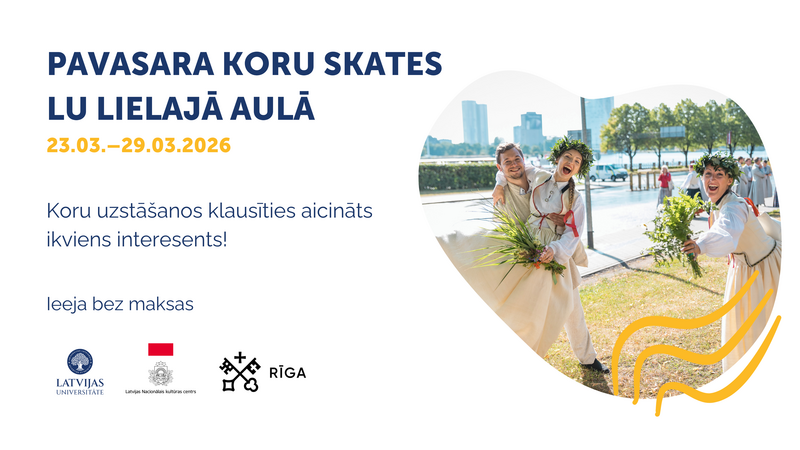 Pavasara koru skates LU Lielajā aulā