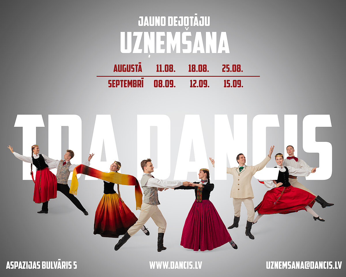 "Esi DANCIS!" - LU TDA "Dancis" uzņem jaunus dejotājus LU TDA "Dancis" uzņem jaunus dejotājus