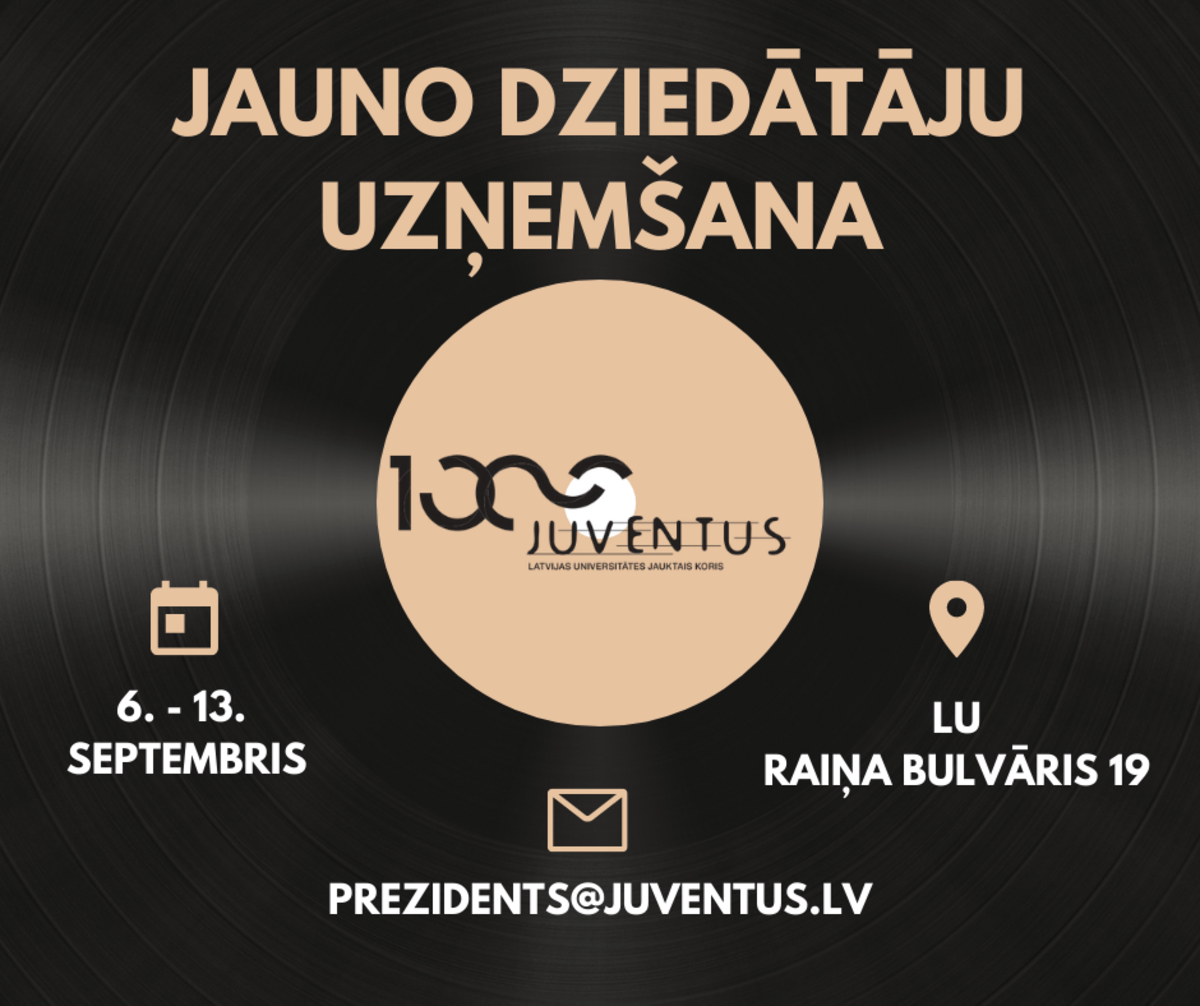 Rudens uzņemšanas LU jauktajā korī "Juventus"