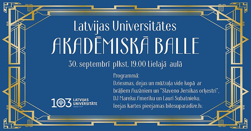 Pošamies uz Latvijas Universitātes Akadēmisko balli!