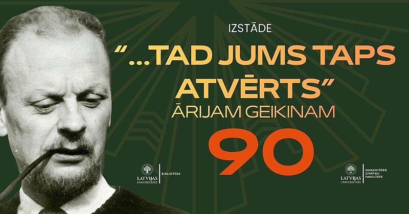 LU bibliotēka aicina apmeklēt Ārija Geikina 90 gadu jubilejai veltītu izstādi