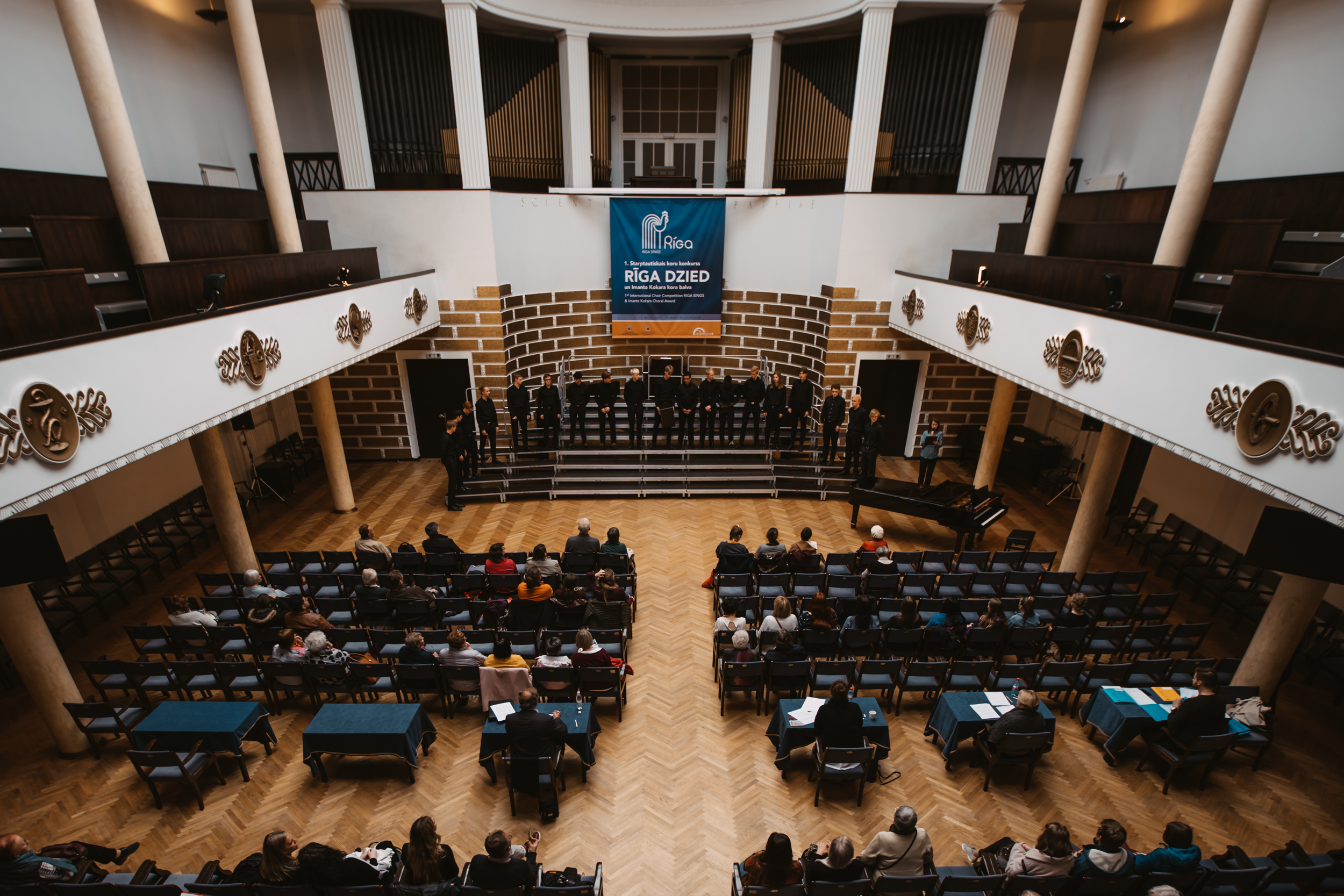 LU Lielajā aulā notiek kora koncerts festivālā "Rīga dzied"