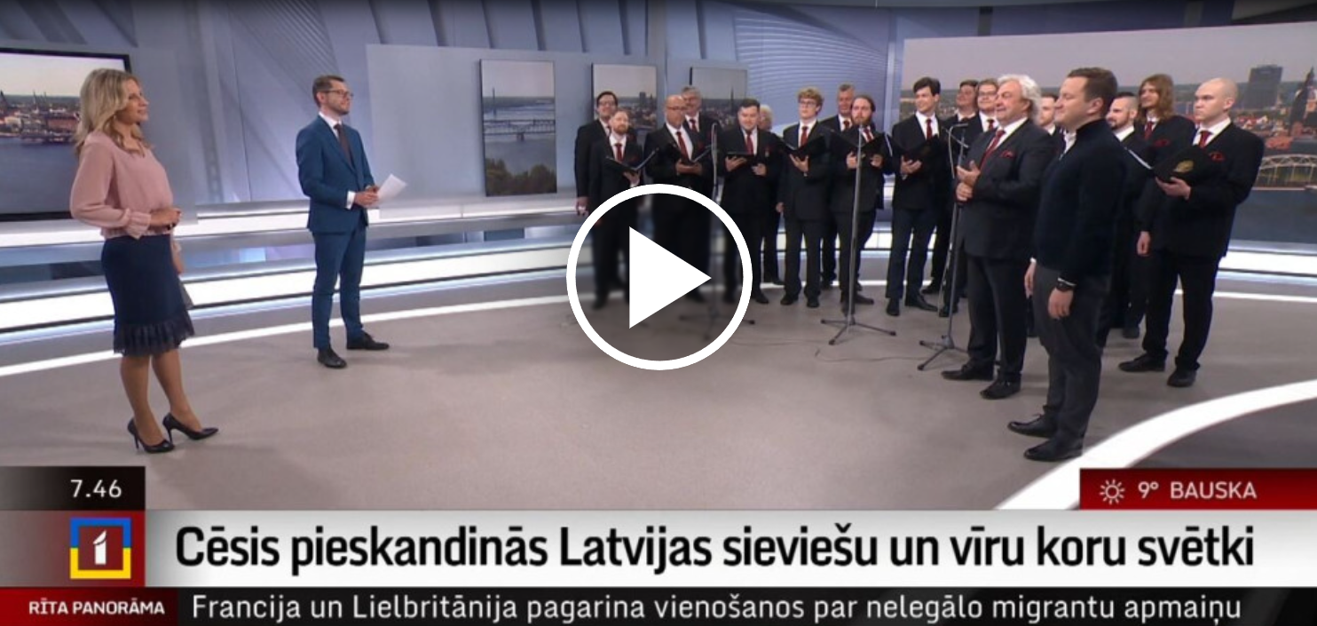 LU vīru koris "Dziedonis" LTV Rīta Panorāmā